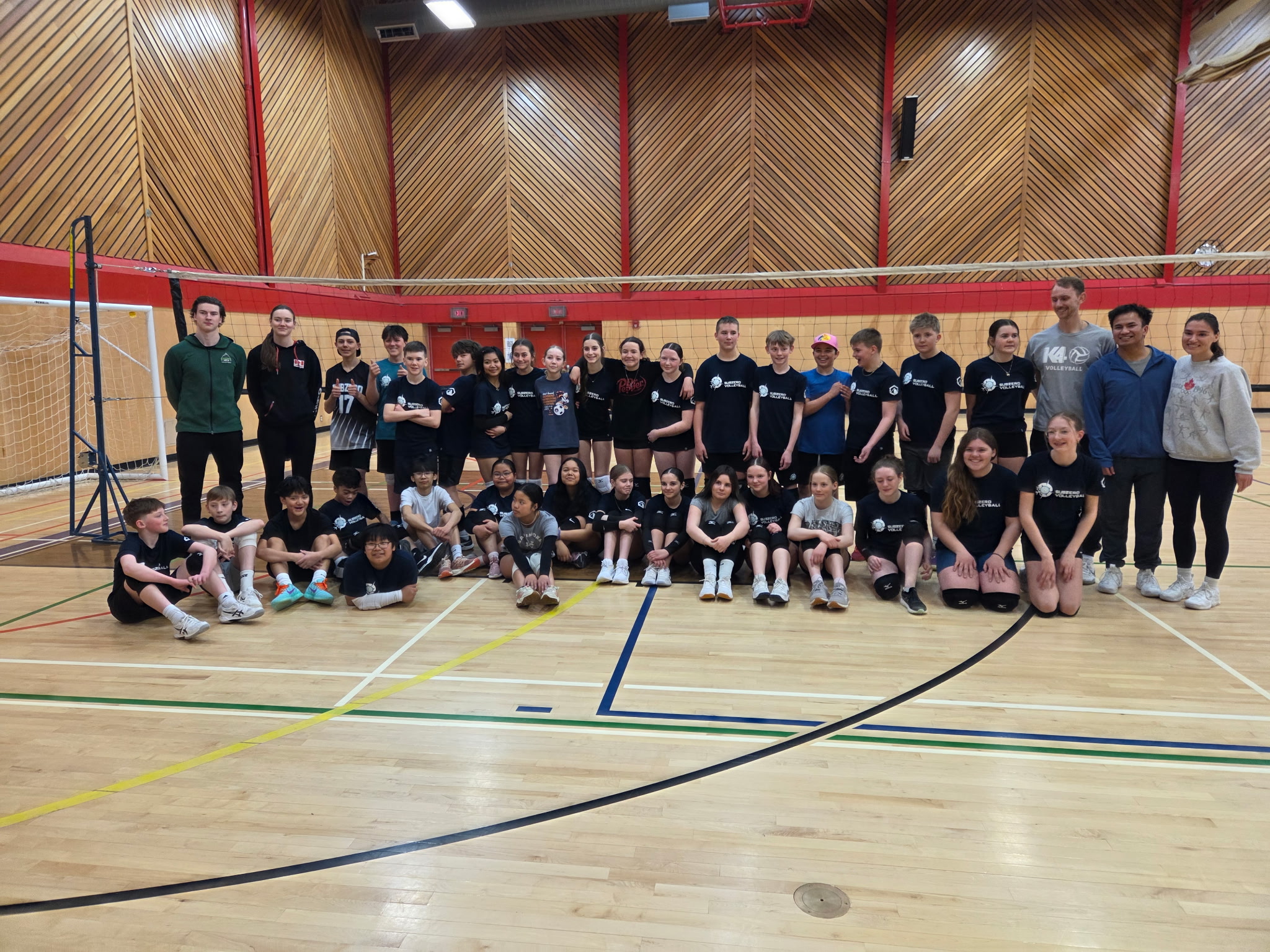 Training with Subzero Volleyball Club